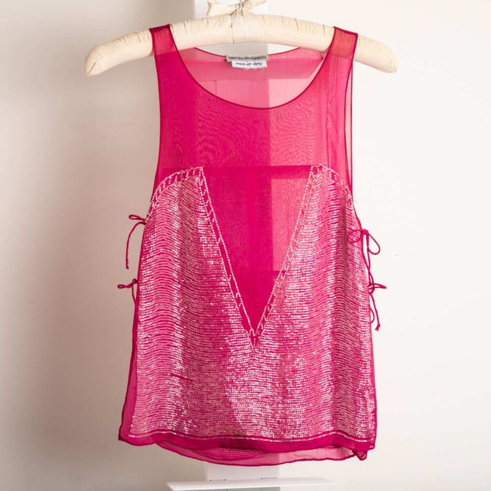Emporio Armani Pink sexy and elegant cocktail vest